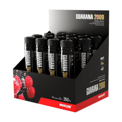 Guarana 2000 Maxler 25 мл 14 шт малина Guarana 2000 Maxler 25 мл 14 шт малина