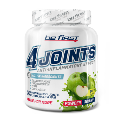 Комплекс для суставов и связок Be First 4joints powder 300 грамм яблоко Комплекс для суставов и связок Be First 4joints powder 300 грамм яблоко