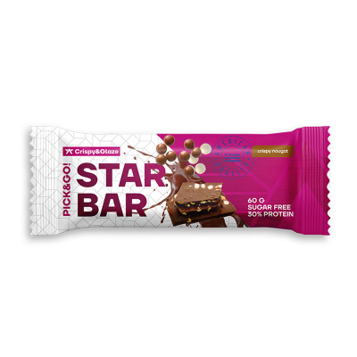 Протеиновый батончик Red Star Labs STARBAR Crispy and Glaze 1 штука, вкус: хрустящая нуга