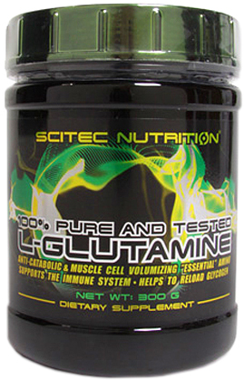 купить аминокислота scitec nutrition l-glutamine 300 г
