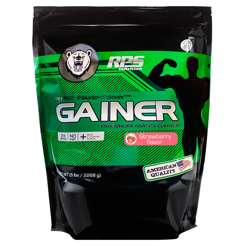 Гейнер RPS Nutrition Premium Mass Gainer 2270 г, вкус: клубника