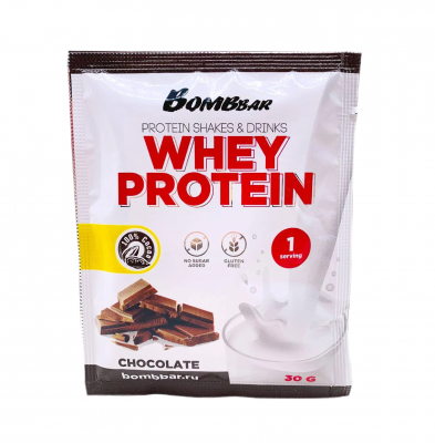 Протеиновый коктейль BOMBBAR Whey Protein shakes & drinks 30 г шоколад