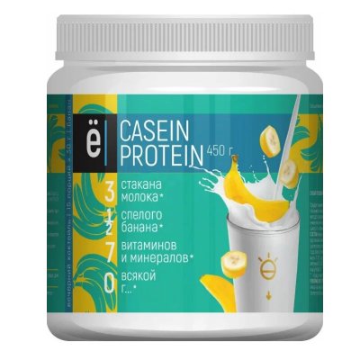 Казеин Ё|Батон Casein Protein 450 г - банан