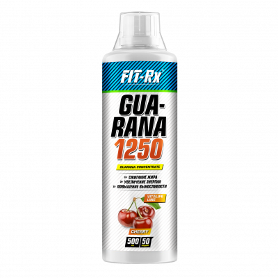 Энергетик FIT-Rx Guarana 1250, 500 мл вишня