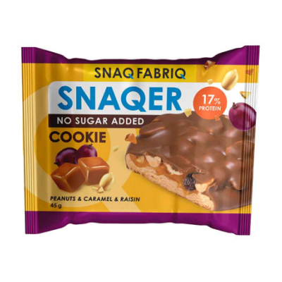 Печенье Bombbar Cookie SNAQER глазированное шоколадное 45 г - вишня-карамель