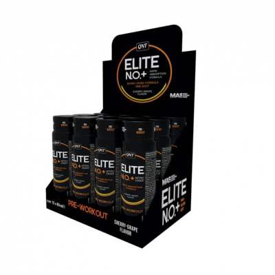 Предтренировочный комплекс QNT Elite N.O.+ 12шт 80 мл  виноград-вишня Предтренировочный комплекс QNT Elite N.O.+ 12шт 80 мл  виноград-вишня