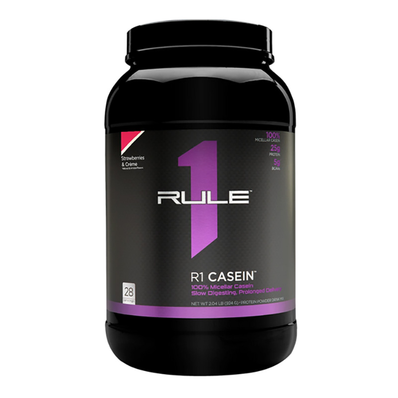 Протеин Rule One Proteins R1 Casein 924 г, вкус: клубника-крем
