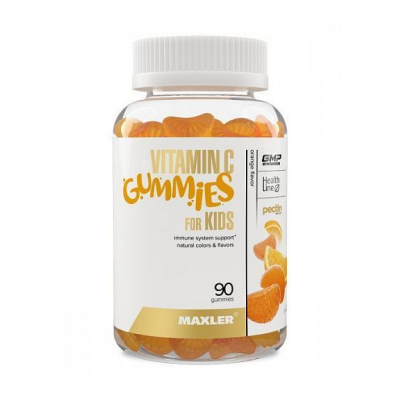 Витамины Maxler Vitamin C Gummies (for kids) 60 жев. пастилок Витамины Maxler Vitamin C Gummies (for kids) 60 жев. пастилок