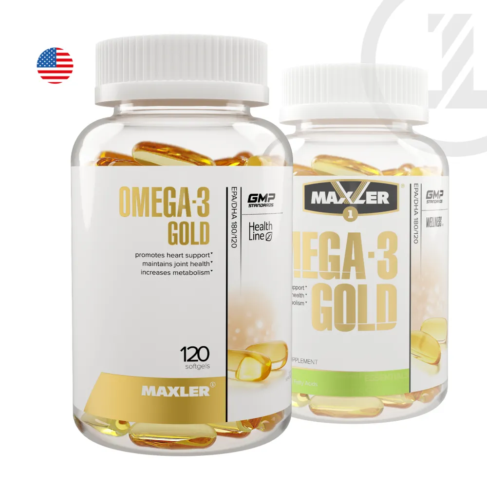Омега-жиры Maxler Omega-3 Gold 120 капсул купить омега-жиры maxler omega-3 gold 120 капсул