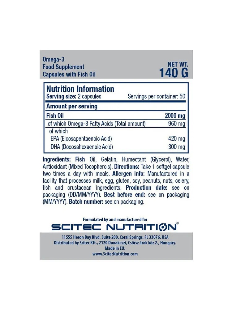 Oмега 3 SE Scitec Nutrition 100 капсул купить oмега 3 se scitec nutrition 100 капсул