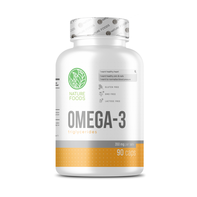 Омега-жиры Nature Foods Omega-3 90 капсул купить омега-жиры nature foods omega-3 90 капсул