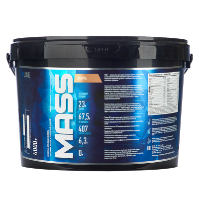 Гейнер Mass Creatine 4000 г, вкус: ваниль