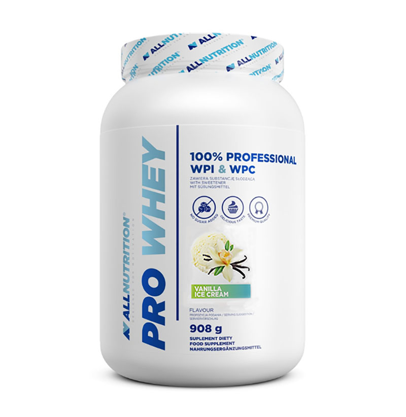 Протеин ALLNUTRITION Pro Whey 908 г, вкус: ванильное мороженое