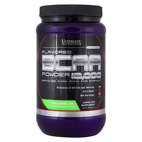 Аминокислоты Ultimate Nutrition Flavored BCAA Powder 12000 457 г,- арбуз Аминокислоты Ultimate Nutrition Flavored BCAA Powder 12000 457 г,- арбуз
