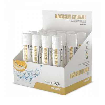 Минералы Maxler Magnesium Glycinate Liquid 25 мл 14 шт апельсин Минералы Maxler Magnesium Glycinate Liquid 25 мл 14 шт апельсин