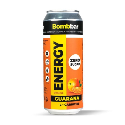 Bombbar ENERGY Guarana L-Carnitine (500 миллилитров), вкус: апельсин Bombbar ENERGY Guarana L-Carnitine (500 миллилитров), вкус: апельсин