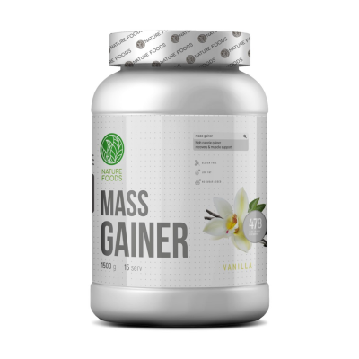 Гейнер Nature Foods Gainer 1500 г ваниль