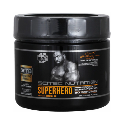 Предтренировочный комплекс Scitec Nutrition Superhero 285 г, вкус: кола-лайм Предтренировочный комплекс Scitec Nutrition Superhero 285 г, вкус: кола-лайм