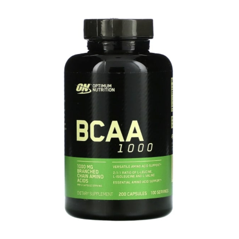 Аминокислоты BCAA 1000 Caps Optimum Nutrition 200 капсул купить аминокислоты bcaa 1000 caps optimum nutrition 200 капсул