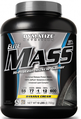 Гейнер Elite Mass Gainer Dymatize 2722 г двойной шокоад