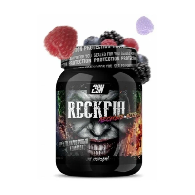 Предтренировочный комплекс 2SN RECKFUL fury 210 г - лесные ягоды Предтренировочный комплекс 2SN RECKFUL fury 210 г - лесные ягоды