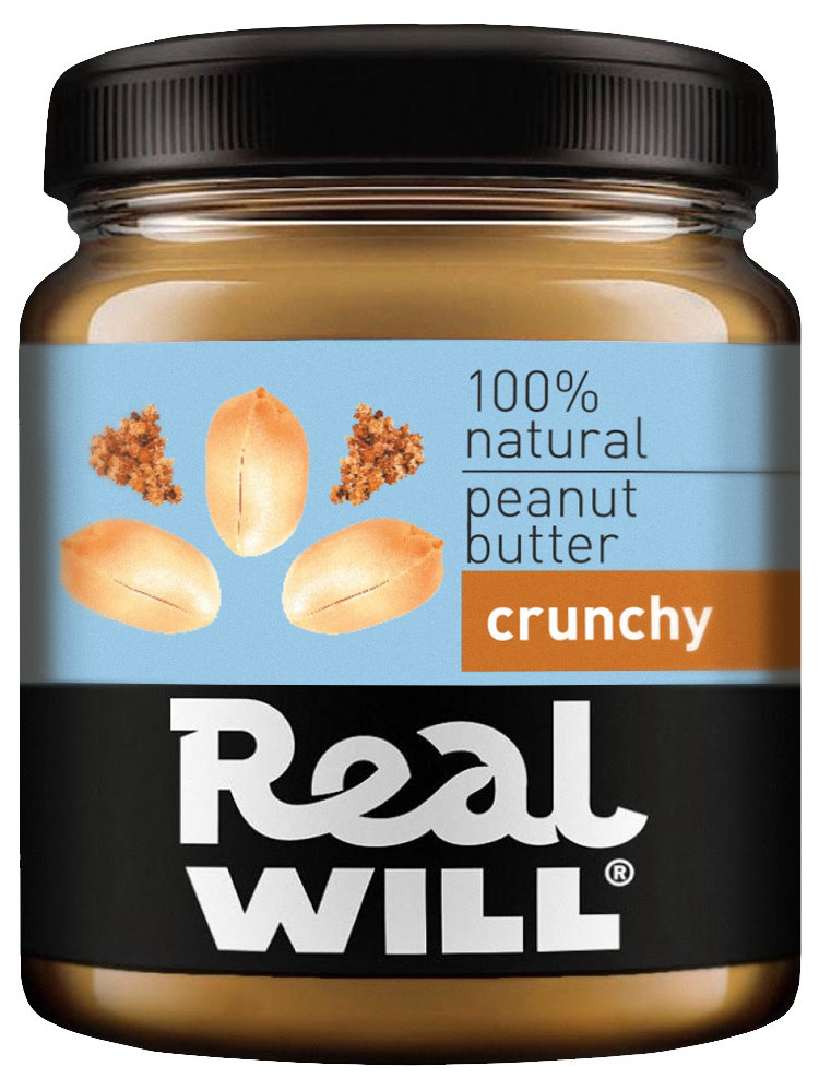 купить арахисовая паста real will peanut butter 500 г
