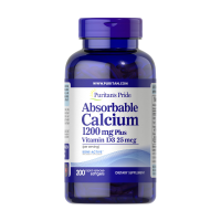 Витаминно-минеральный комплекс Puritans Pride Absorbable Calcium 1200 мг Plus Vitamin D3 200 капсул
