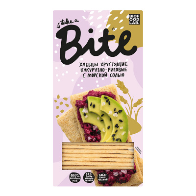 Хлебцы Bite (кукурузно-рисовые)150 г - с морской солью Хлебцы Bite (кукурузно-рисовые)150 г - с морской солью