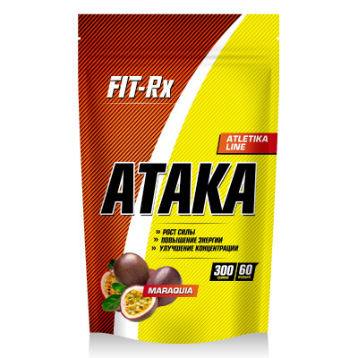 Предтренировочный комплекс FIT-Rx Ataka 300 г, вкус: маракуйя Предтренировочный комплекс FIT-Rx Ataka 300 г, вкус: маракуйя