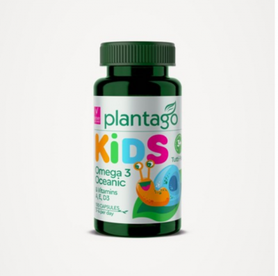 Омега-жиры Plantago Omega 3 Oceanic KIDS 100 капсул - тутти-фрутти Омега-жиры Plantago Omega 3 Oceanic KIDS 100 капсул - тутти-фрутти