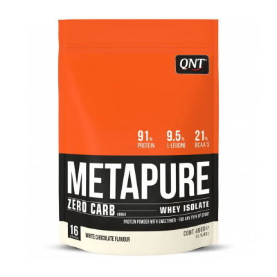 Изолят протеина QNT Metapure Zero Carb 480 г, вкус: белый шоколад