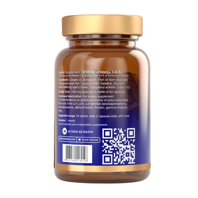 Омега-жиры Apotheka Omega 3-6-9 60 капсул купить омега-жиры apotheka omega 3-6-9 60 капсул