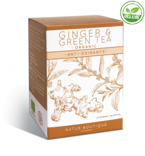 купить green tea and ginger organic (зеленый чай с имбирем)