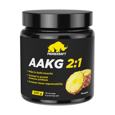 Аргинин Prime-Kraft AAKG 2:1 200 г ананас Аргинин Prime-Kraft AAKG 2:1 200 г ананас