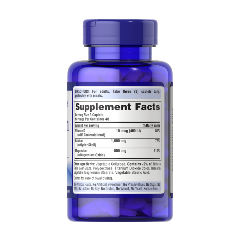 купить витаминно-минеральный комплекс puritans pride calcium magnesium vitamin d3 120 капсул