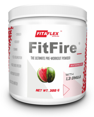 Предтренировочный комплекс FitaFlex FitFire 388 г, вкус: арбуз Предтренировочный комплекс FitaFlex FitFire 388 г, вкус: арбуз