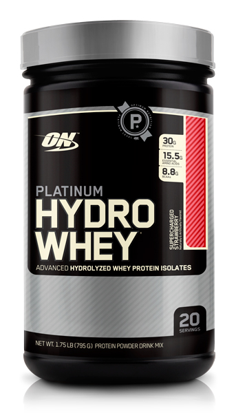Протеин Optimum Nutrition Platinum Hydrowhey гидролизат 795 г, вкус: клубника