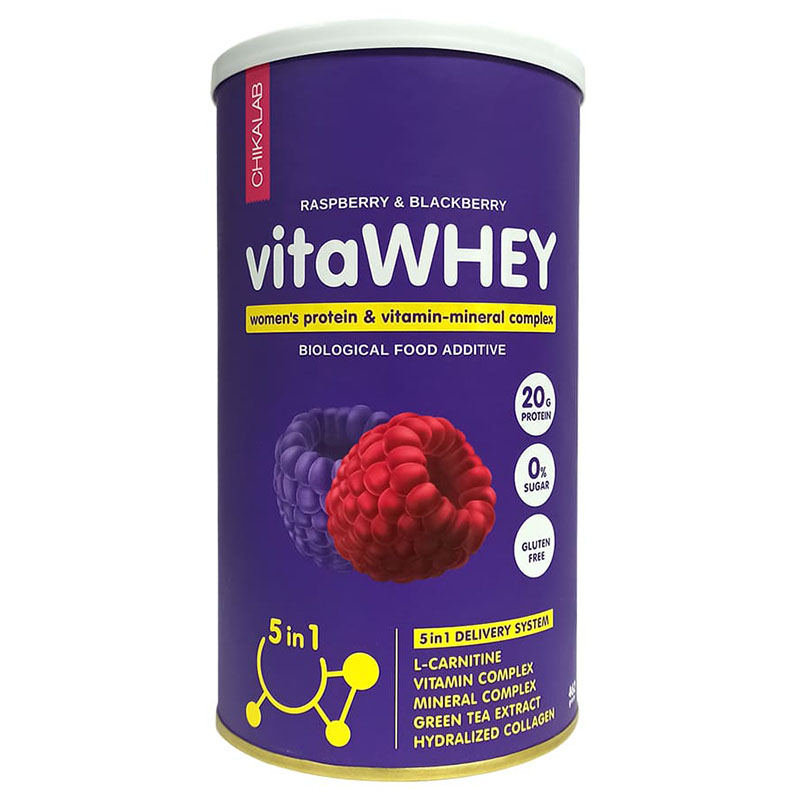Vita WHEY (витаминно-минеральный коктейль) 462 г - малина-ежевика Vita WHEY (витаминно-минеральный коктейль) 462 г - малина-ежевика
