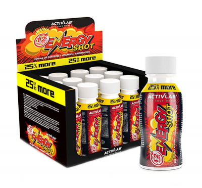 Энергетик Activlab Energy Shot, 100 мл 12 шт, вкус: апельсин