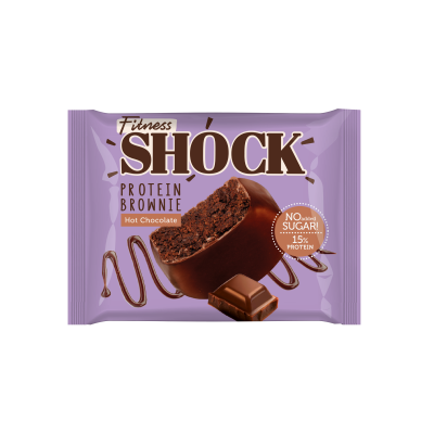Брауни протеиновое FitnesSHOCK 50 г горячий шоколад