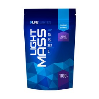 Гейнер RLine LIGHT MASS (пакет) 1000 г клубника