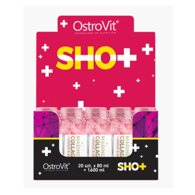 Коллаген Ostrovit Marine Collagen Shot 20 шт 80 мл Коллаген Ostrovit Marine Collagen Shot 20 шт 80 мл