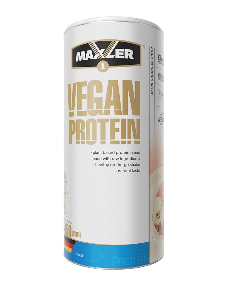 купить протеин maxler vegan protein, 450 г, туба
