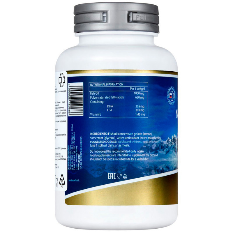 Омега-жиры NORWEGIAN Fish Oil Омега-3 Форте 120 капсул купить омега-жиры norwegian fish oil омега-3 форте 120 капсул