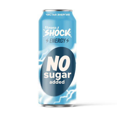 Напиток FitnesSHOCK Energy тонизирующий б/а, с/г 450 мл - оригинальный Напиток FitnesSHOCK Energy тонизирующий б/а, с/г 450 мл - оригинальный