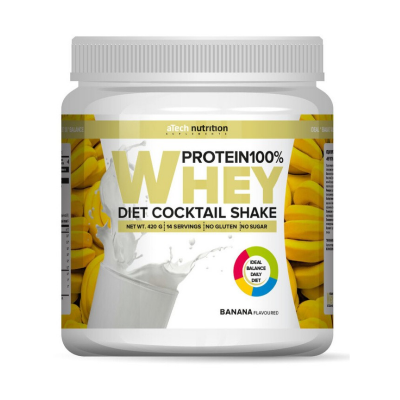 Протеин aTech Nutrition Whey Protein 420 г (банка) - банан