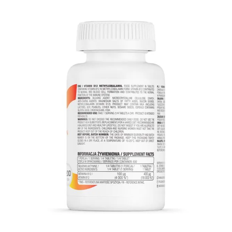 Витамины Ostrovit Vitamin B12 Methylcobalamin 200 таблеток купить витамины ostrovit vitamin b12 methylcobalamin 200 таблеток