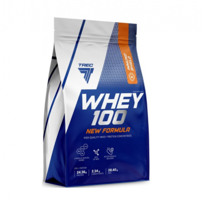 Протеин Trec Nutrition Whey 100 (new formula) 700 г арахисовое масло-ваниль