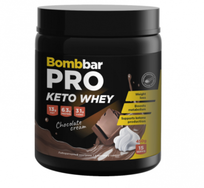 Протеин BOMBBAR PRO Keto Whey 450 г