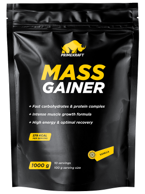 Гейнер Prime-Kraft Mass Gainer 1000 г ваниль